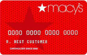 sample marcy's credit card