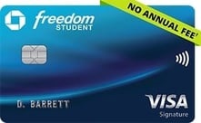 chase student freedom credit card